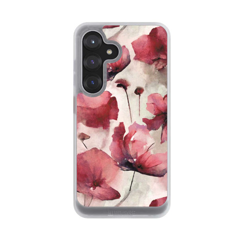 Samsung Galaxy S25 NIVOcore Wilde Mohnblumen Aquarell mit KI