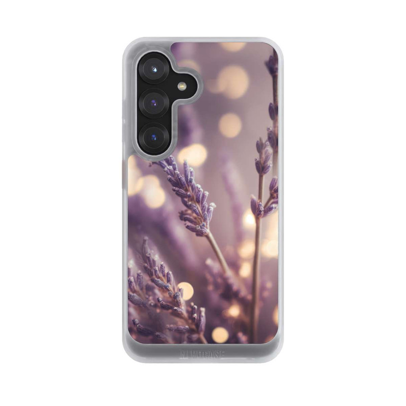 Galaxy S25 NIVOcore Lavender Close Up with AI