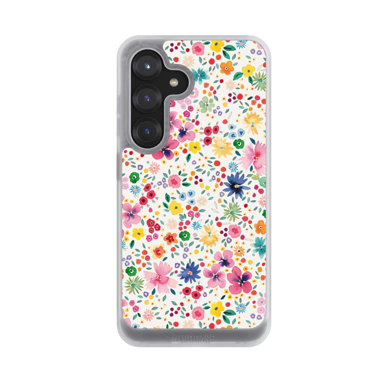 Galaxy S25 NIVOcore Millefleurs Pink Spring Garden