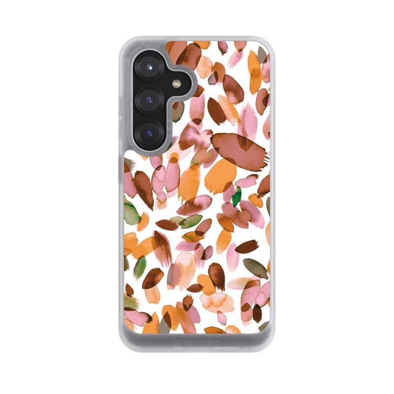 Galaxy S25 NIVOcore Watercolor Petal Stains Orange