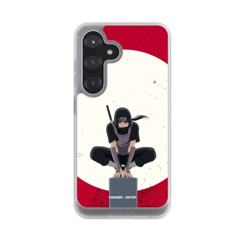 Samsung Galaxy S25 NIVOcore Itachi Uchiha Symbol Roter Hintergrund