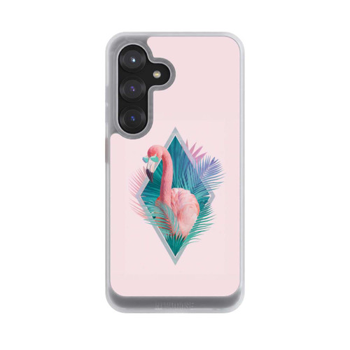 Samsung Galaxy S25 NIVOcore Tropische Pflanzen Flamingo