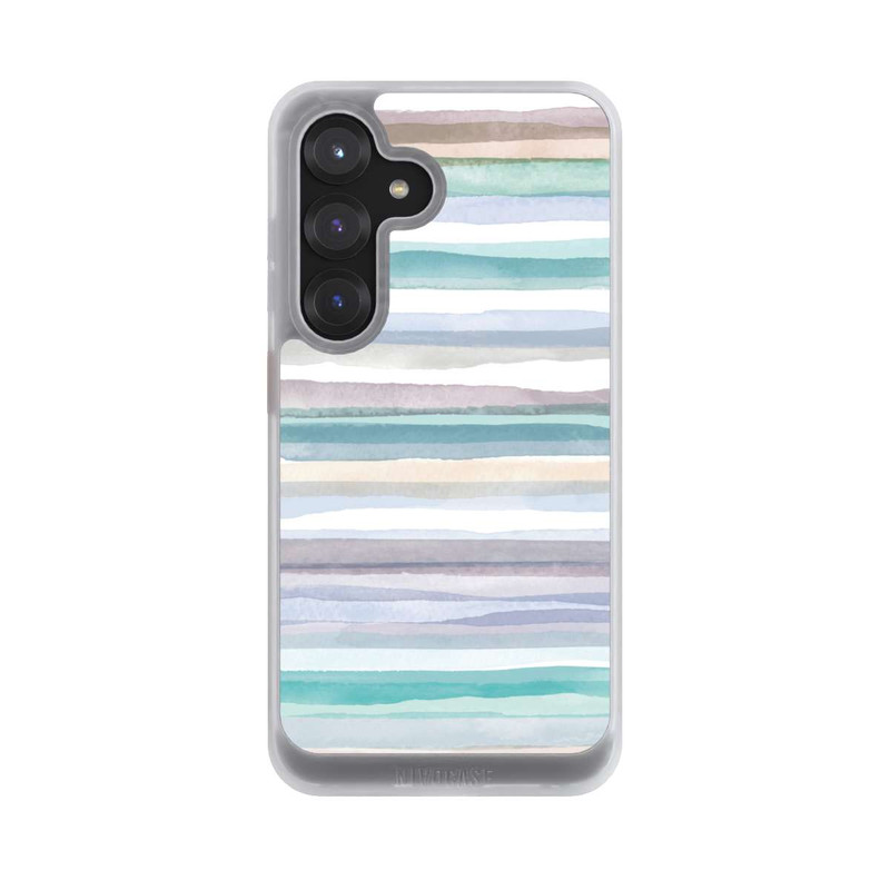 Galaxy S25 NIVOcore Pastellfarbene Streifen Blau