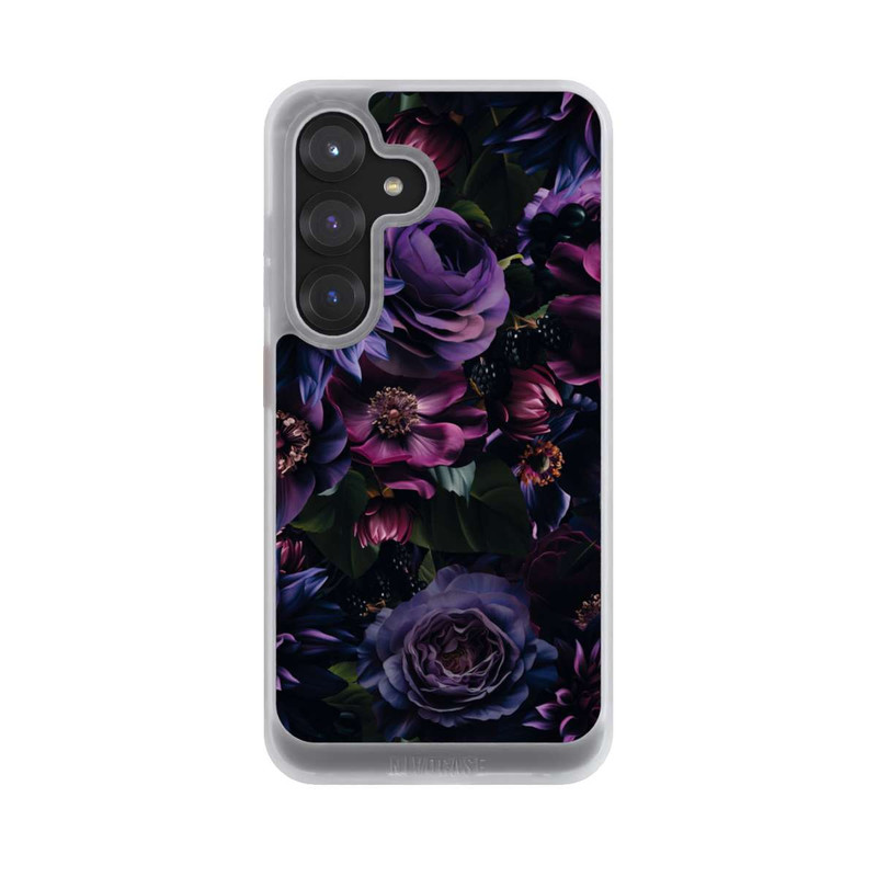 Galaxy S25 NIVOcore Dark Purple Flowers