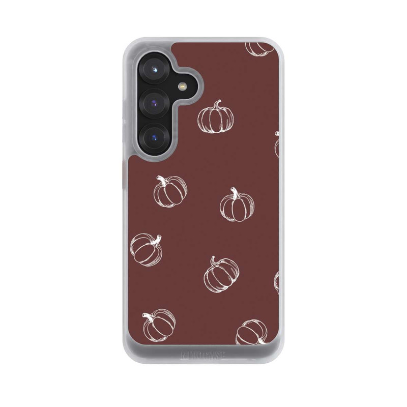 Galaxy S25 NIVOcore Pumpkin Season Pattern Brown