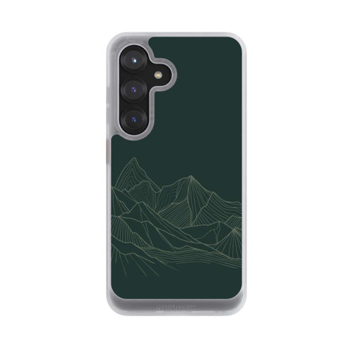 Samsung Galaxy S25 NIVOcore Berg Line Art Grün