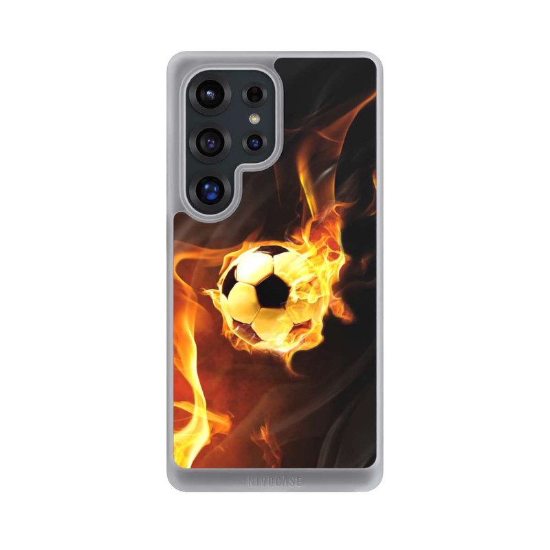 Galaxy S25 Ultra NIVOcore Fußball in Flammen