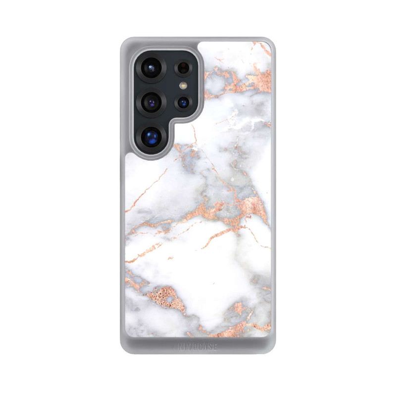 Galaxy S25 Ultra NIVOcore Marbre Blanc et Doré
