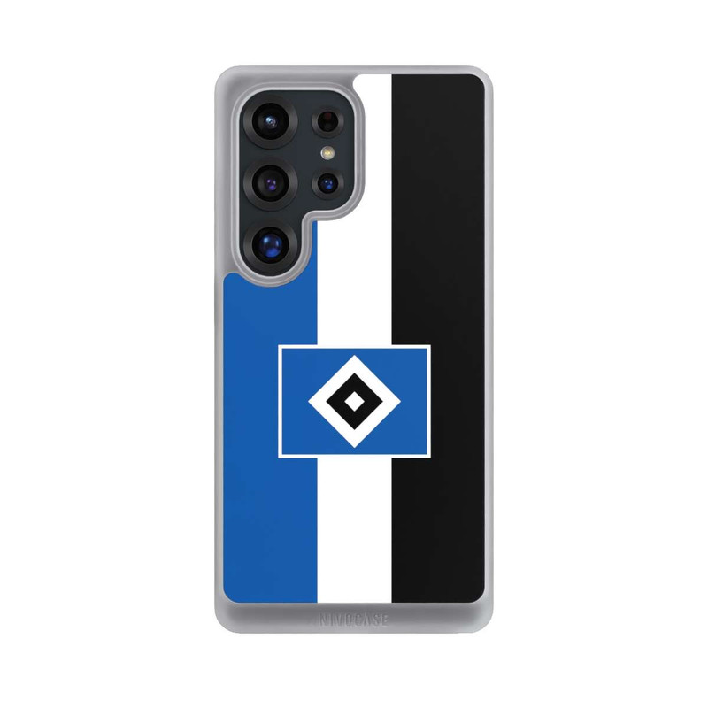 Galaxy S25 Ultra NIVOcore HSV Streifen - Blau-Weiß-Schwarz