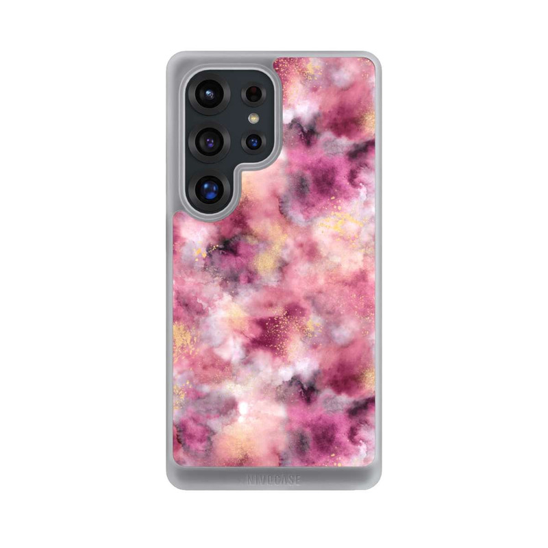 Galaxy S25 Ultra NIVOcore Rose aquarelle marbré fumé