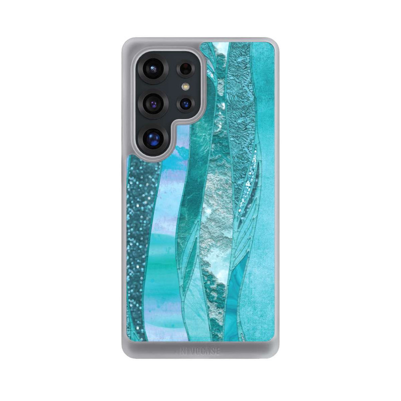 Galaxy S25 Ultra NIVOcore glamouröser Glitzerlook blau
