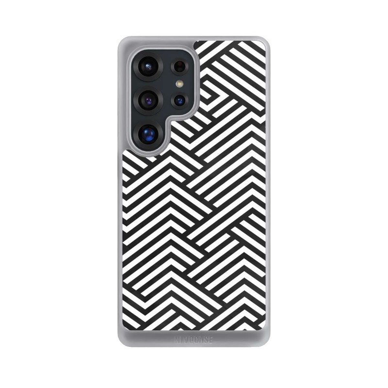 Galaxy S25 Ultra NIVOcore ZigZag noir et blanc