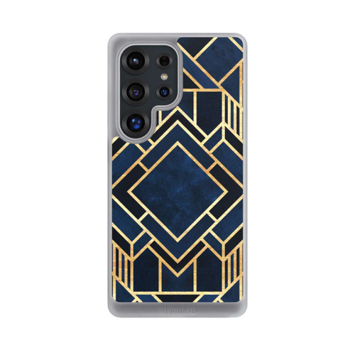 Samsung Galaxy S25 Ultra NIVOcore Kunst Deko Blau Golddruck