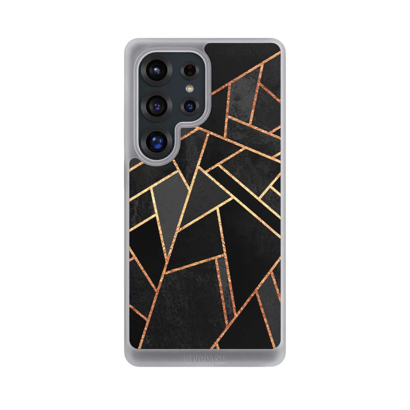 Galaxy S25 Ultra NIVOcore Schwarze Nacht Gold Druck