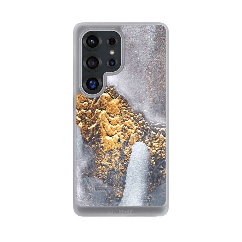 Galaxy S25 Ultra NIVOcore Beton-Gold-Glitzerlook
