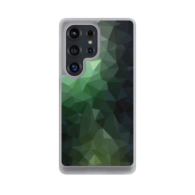 Galaxy S25 Ultra NIVOcore Polygonal Mosaic Green