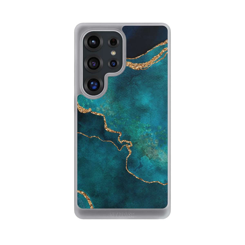 Galaxy S25 Ultra NIVOcore Edelstein glänzend aquamarin