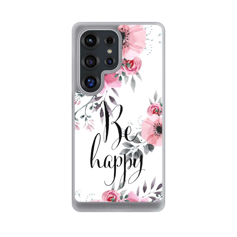 Galaxy S25 Ultra NIVOcore Be Happy Blumen