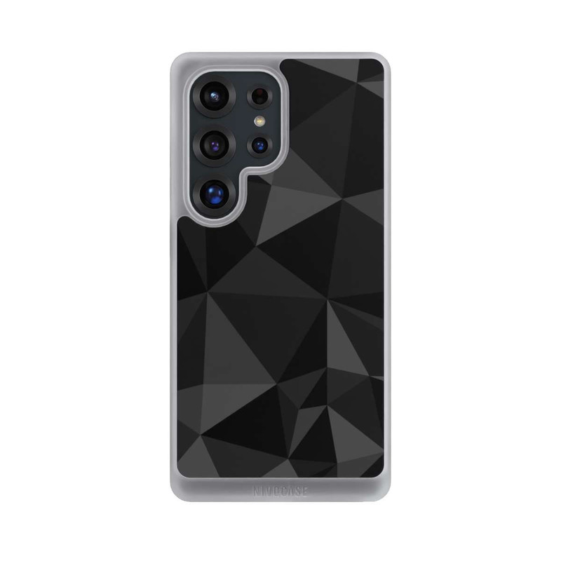 Galaxy S25 Ultra NIVOcore Polygonmuster schwarz