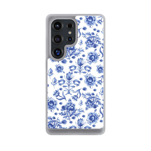 Samsung Galaxy S25 Ultra NIVOcore Blue Flower Pattern - Delft (NL)