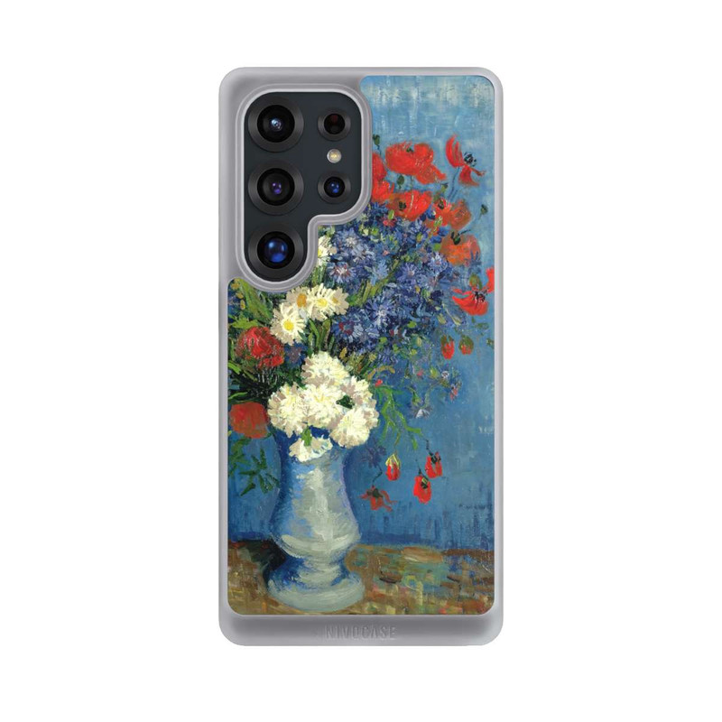 Galaxy S25 Ultra NIVOcore Vase avec Bleuets et Coquelicots - Vicent Van Gogh