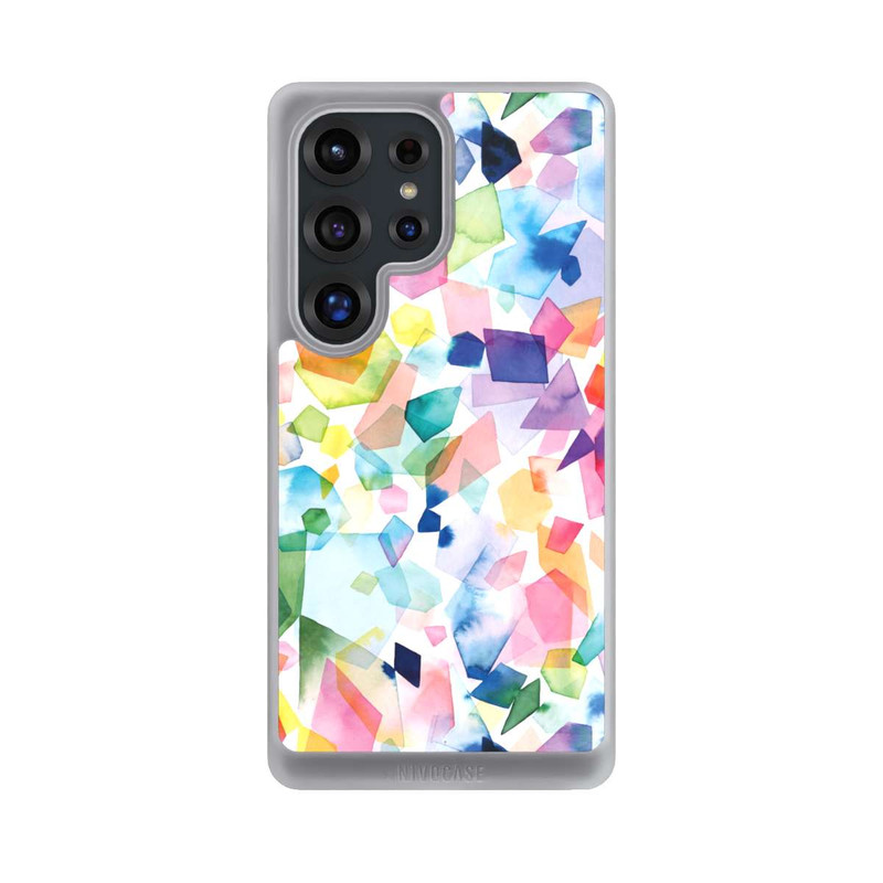 Galaxy S25 Ultra NIVOcore Bunte Aquarelledelsteine ​​und Diamanten