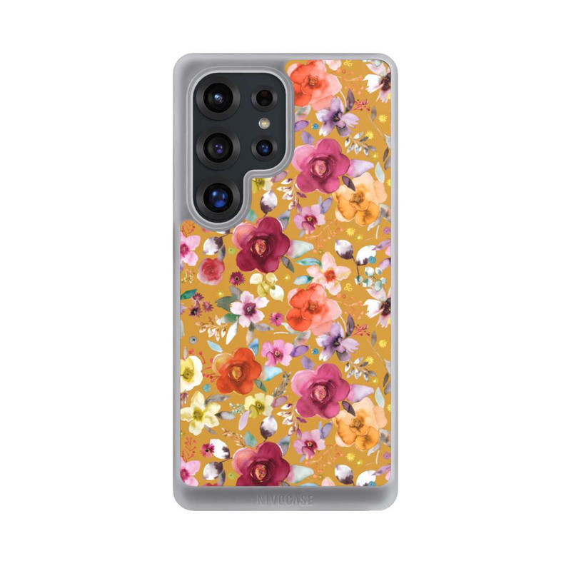 Galaxy S25 Ultra NIVOcore Spring Floral Bouquets Mustard