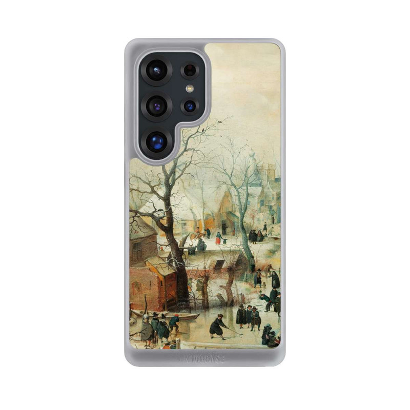 Galaxy S25 Ultra NIVOcore Winterlandschaft mit Schlittschuhläufern - Hendrick Avercamp