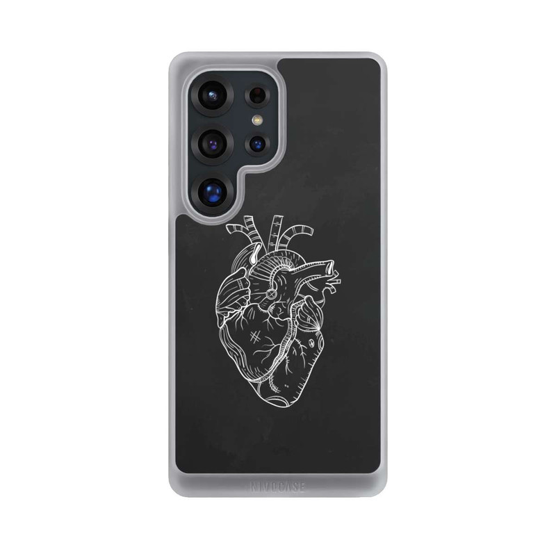 Galaxy S25 Ultra NIVOcore Heart Drawing Black
