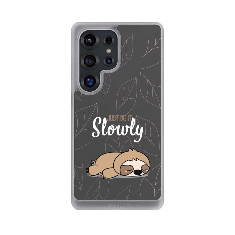 Galaxy S25 Ultra NIVOcore Just Do It Slowly Sloth Grey