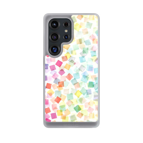 Samsung Galaxy S25 Ultra NIVOcore Konfetti geometrische Plaids Regenbogen