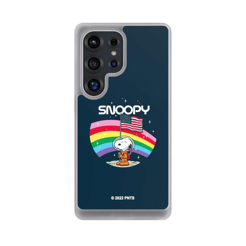 Galaxy S25 Ultra NIVOcore Snoopy Weltraumreisender Regenbogen