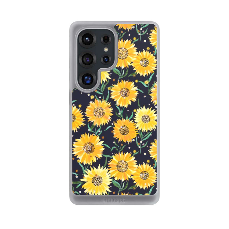 Galaxy S25 Ultra NIVOcore Sonnenblumen schwarz