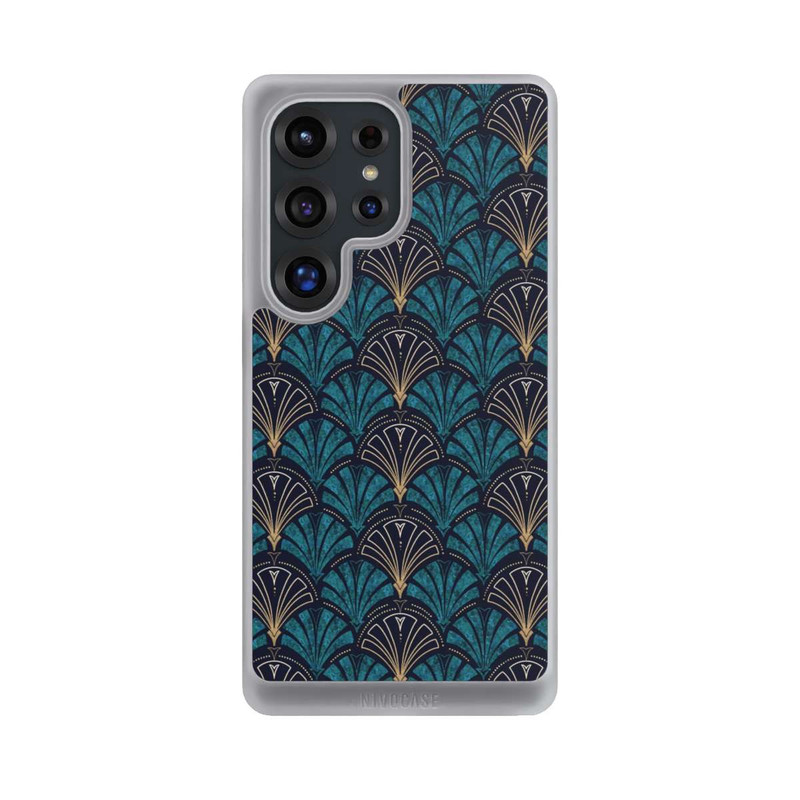 Galaxy S25 Ultra NIVOcore Art Deco Aquamarin Gold