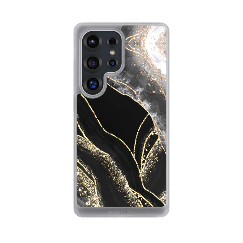 Galaxy S25 Ultra NIVOcore Dunkler Marmor Gold