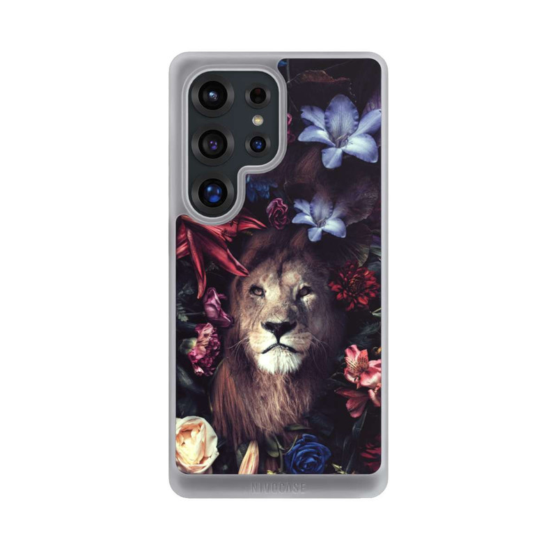 Galaxy S25 Ultra NIVOcore Löwe Blumenrahmen