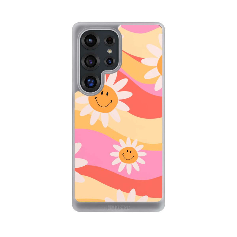 Galaxy S25 Ultra NIVOcore Retro Smiles Orange Colorful