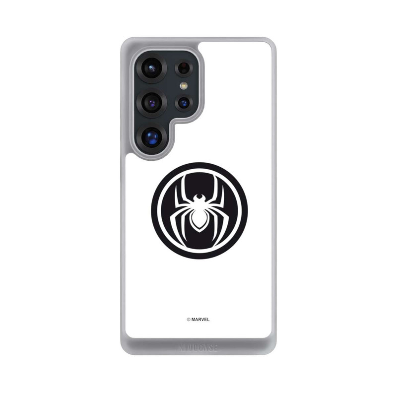 Galaxy S25 Ultra NIVOcore Spider-Man Spider Logo White