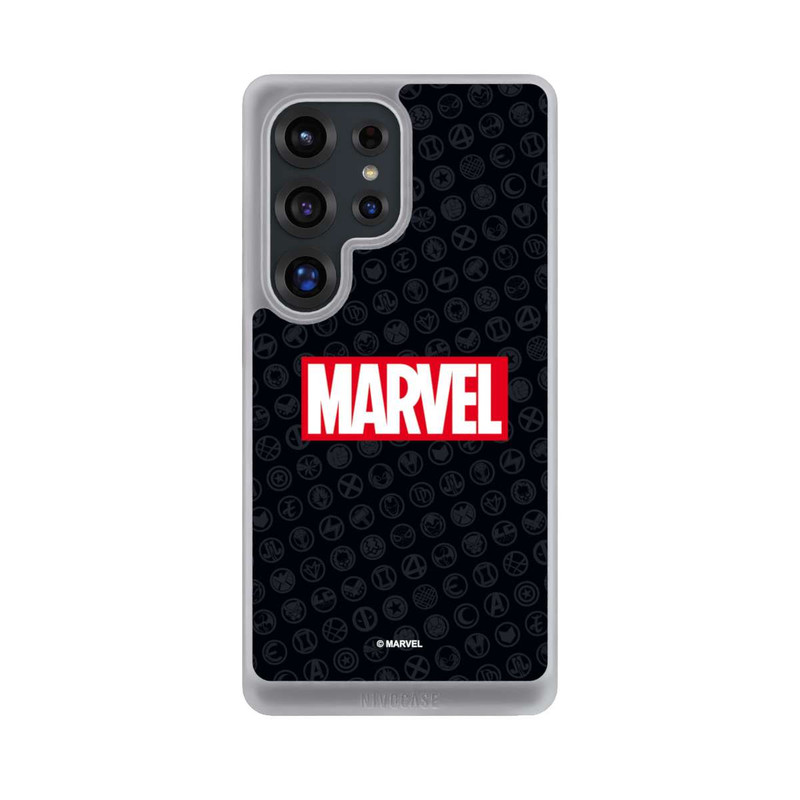 Galaxy S25 Ultra NIVOcore Marvel Logo Noir Rouge