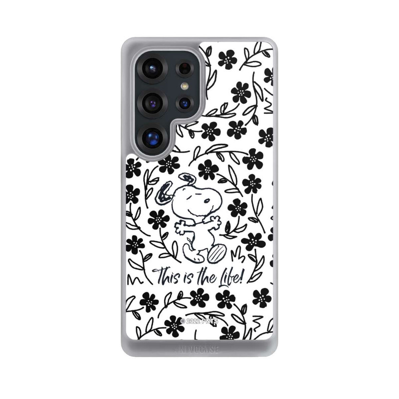 Galaxy S25 Ultra NIVOcore Snoopy schwarz und weiß This Is The Life