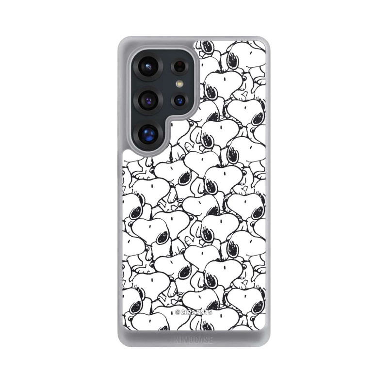Galaxy S25 Ultra NIVOcore Snoopy Muster Schwarz und Weiß