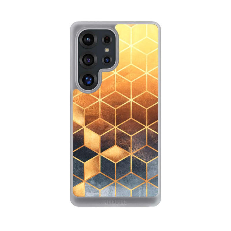Galaxy S25 Ultra NIVOcore Würfel goldener Farbverlauf