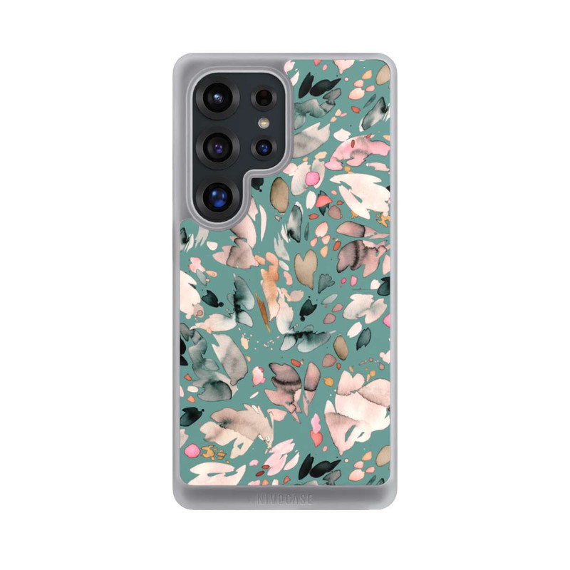 Galaxy S25 Ultra NIVOcore Abstrakte Blumenblätter grün
