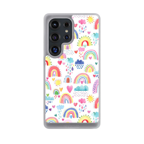 Samsung Galaxy S25 Ultra NIVOcore Lovely Rainbows Multi Red
