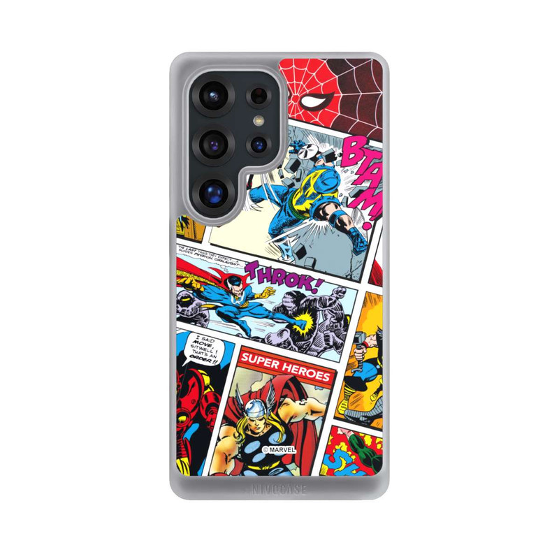 Galaxy S25 Ultra NIVOcore Marvel Retro Comic Blue