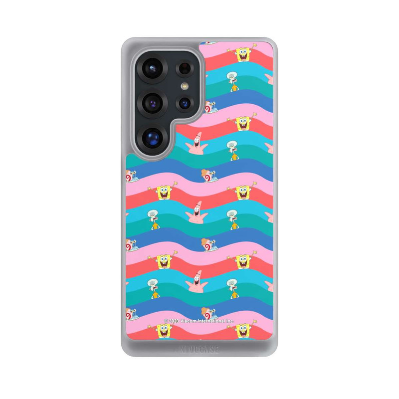 Galaxy S25 Ultra NIVOcore Spongebob Freunde Bunte Wellen
