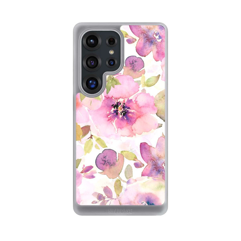 Galaxy S25 Ultra NIVOcore Tapete mit rosa Blumen