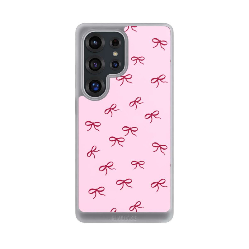 Galaxy S25 Ultra NIVOcore Bows Red Pink Pattern