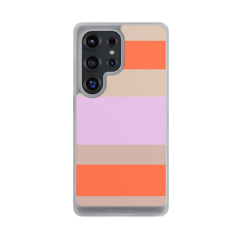 Galaxy S25 Ultra NIVOcore Moca Lila Orange Stripes