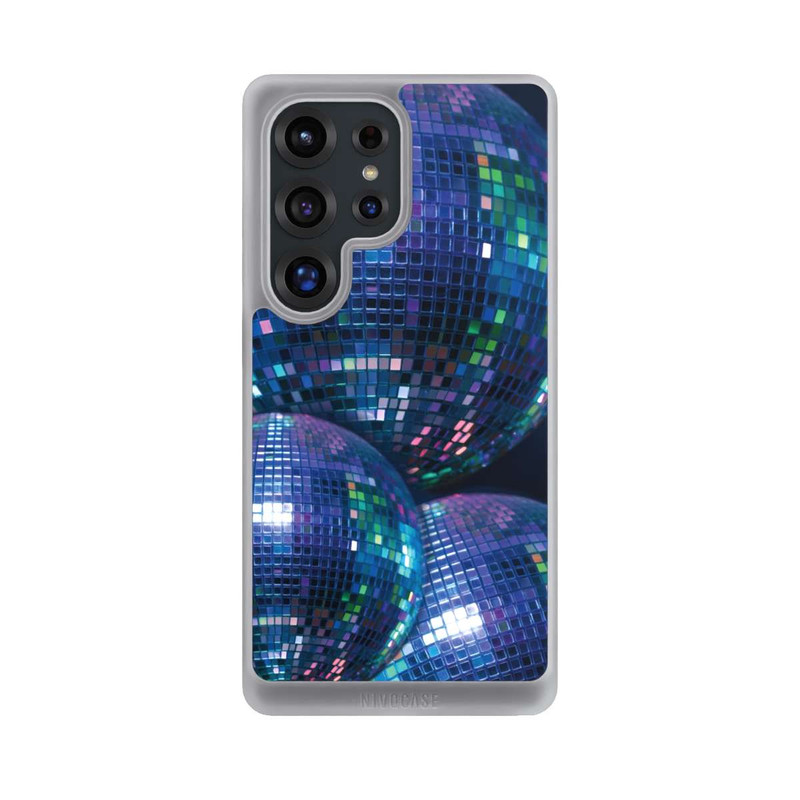 Galaxy S25 Ultra NIVOcore Discokugel Blau Schwarz Partytime mit KI
